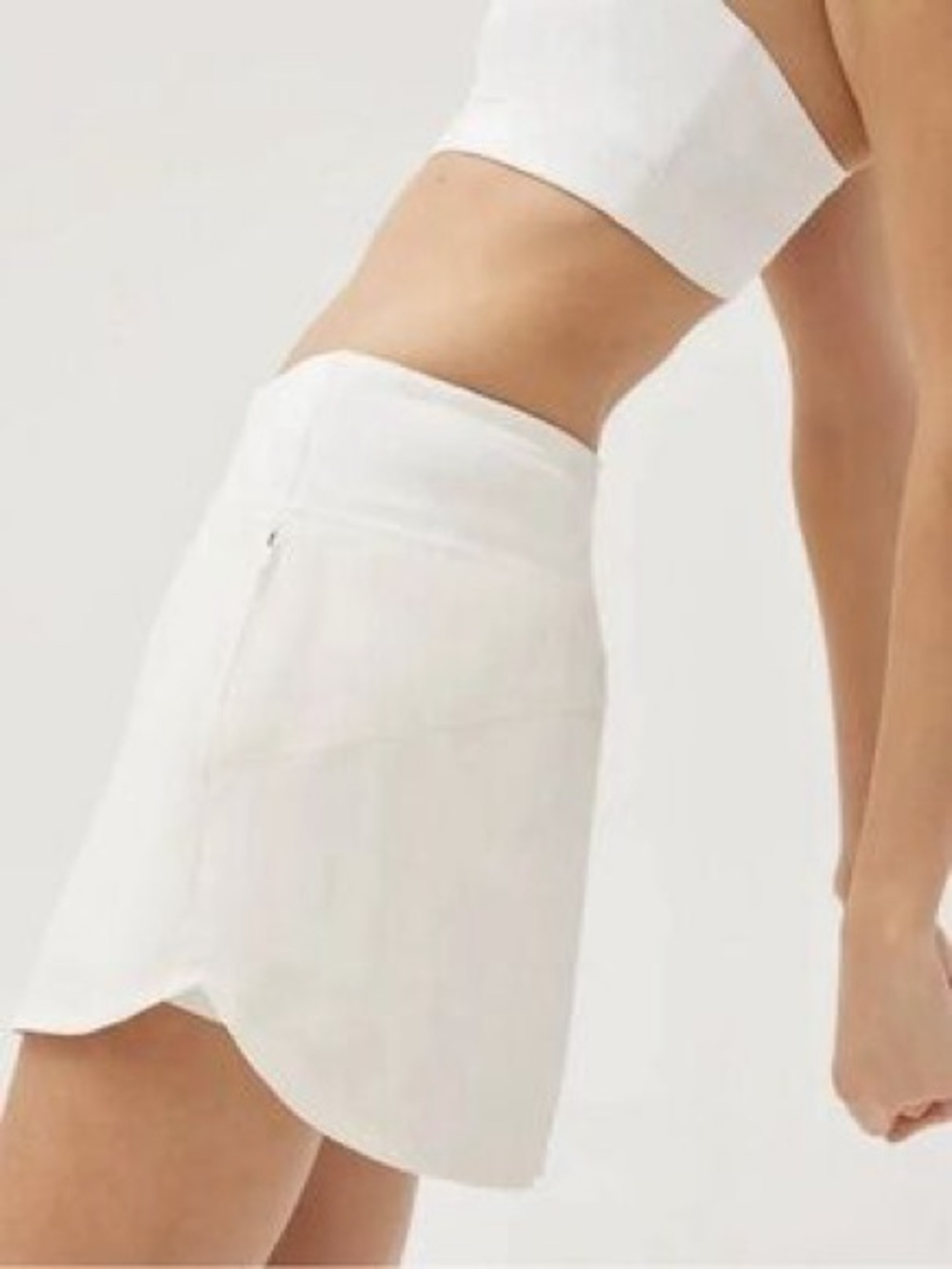 Outdoor Voices NWOT Skort White Athletic Size M Tennis Running Skirt Shorts